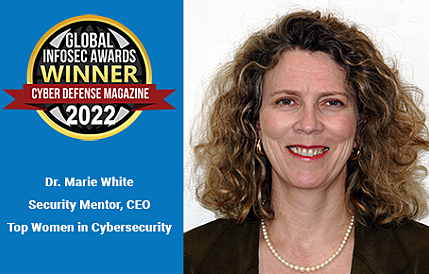 Marie White Security Mentor CEO Winner Global InfoSec Award for Top Women Cybersecurity